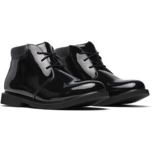 Thorogood Sz. 13M Mens Black Patent Leather Dress Ankle Boots Lace-Up Sole New‎